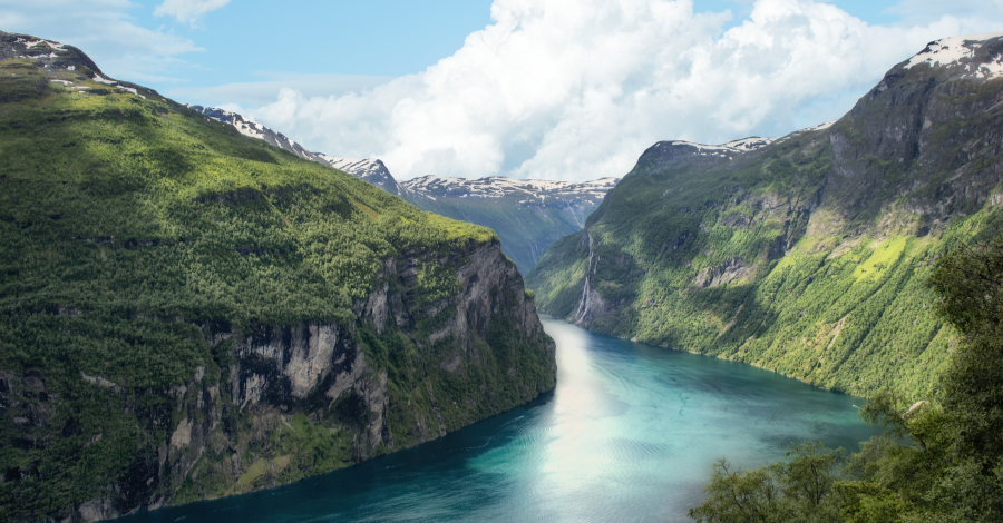 Fiorde na Noruega