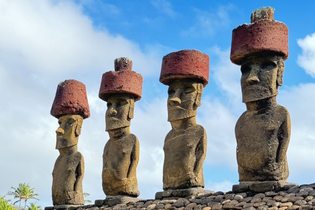 Moais na Ilha de Páscoa